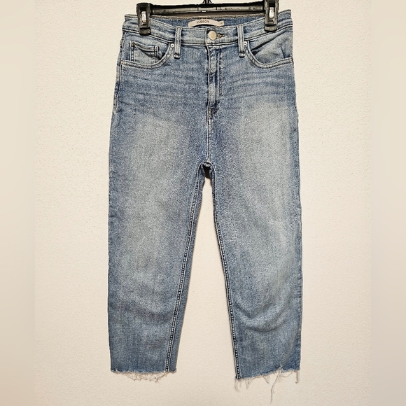 Hudson Jeans Denim - Hudson Remi Sunlight Raw Hem Ankle Women's Light Blue Jeans Size 29